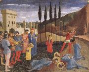 Fra Angelico St Cosmas och S: t Damianus halshugges oil on canvas